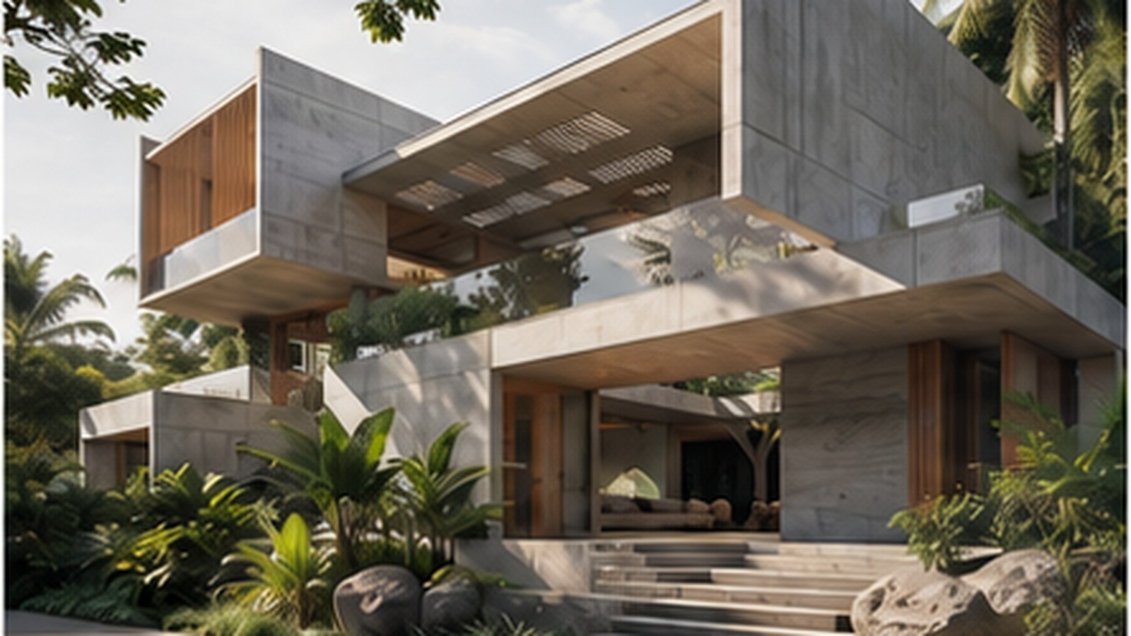 Courtyard and landscape